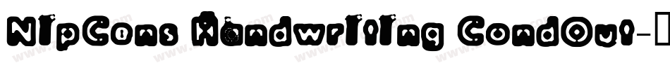 NipCens Handwriting CondOut字体转换